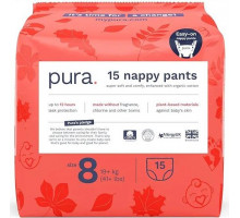 Подгузники-трусики Pura 8 (19+ кг) 15 шт