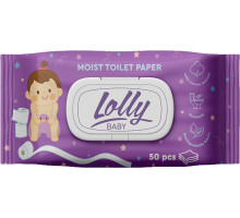 Дитячий вологий туалетний папір Lolly Baby 50 шт