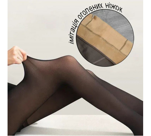 Колготки Pantyhose Імітація голих ніжок розмір XL Чорний Колготки Pantyhose Імітація голих ніжок розмір XL Чорний