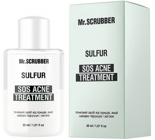 Точечное средство от прыщей Mr. Scrubber Sos Acne Treatment Sulfur 30 мл