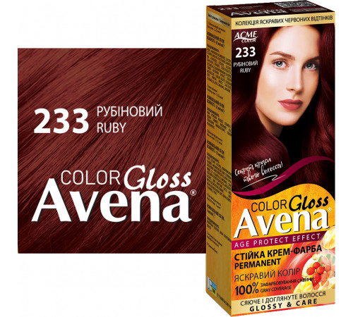 Краска для волос Acme Color Avena 233 Рубиновый