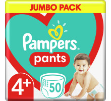 Подгузники-трусики Pampers Pants Размер 4+ (Maxi Plus) 9-15 кг 50 шт