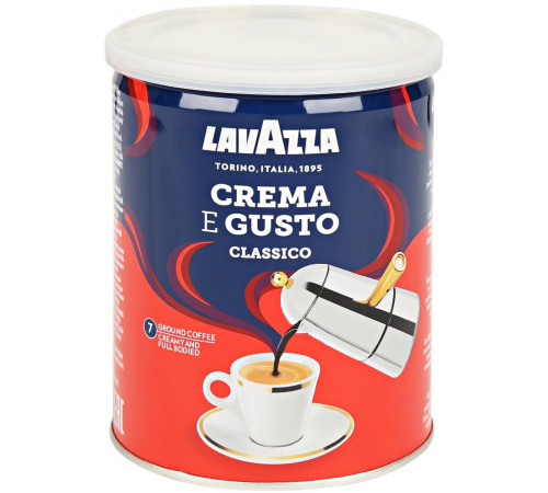 Кофе молотый LavAzza Crema&Gusto Classico 250 г жб