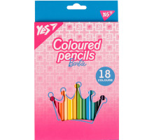 Олівці дитячі Yes 290735 Barbie 18 кольорів