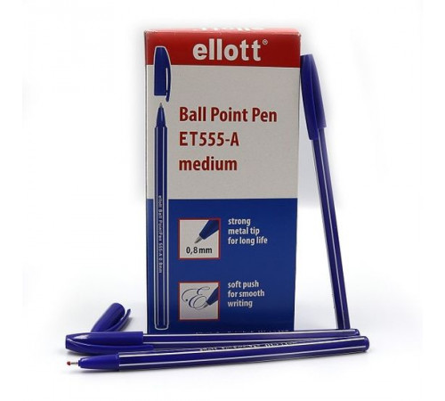 Ручка кулькова Ball Point Pen 555-А синя 0.8 мм