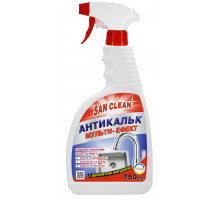Засіб для видалення вапна та іржі San Clean Антикальк з ароматом Мигдалю спрей 750 г