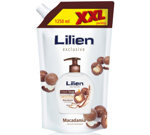 Рідке крем-мило Lilien Macadamia пакет 1250 мл
