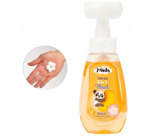 Дитяче мило-пінка 2в1 Small Panda Peach 300 г Дитяче мило-пінка 2в1 Small Panda Peach 300 г