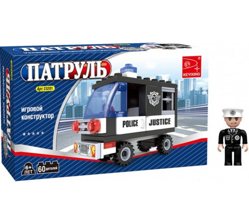 Конструктор 23201 Keyixing Police 60 деталей