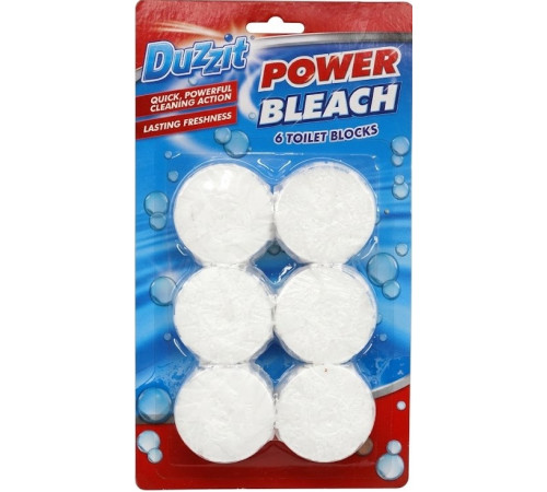 Таблетки для зливного бачка Duzzit Power Bleach 6 шт х 50 г