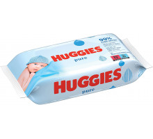 Влажные салфетки для детей Huggies Pure 56 шт