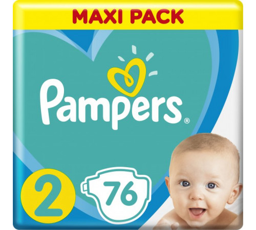 Подгузники Pampers Active Baby Размер 2  4-8 кг 76 шт