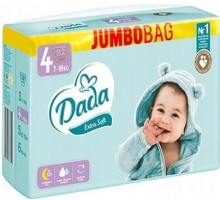 Детские подгузники DADA Extra Soft Jumbo Bag 4 (7-16 кг) 82 шт