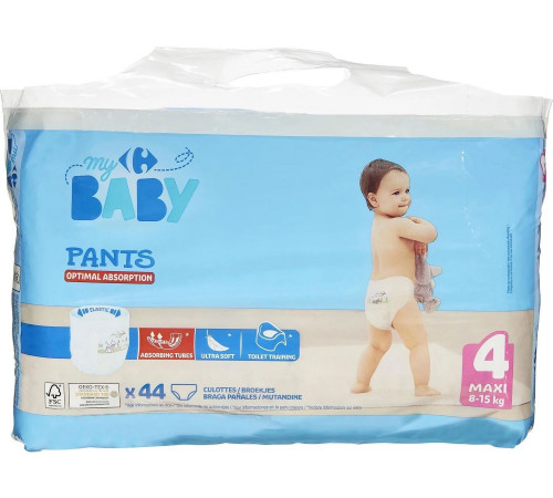 Подгузники-трусики My Baby 4 (8-15 кг) 44 шт