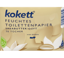 Влажная туалетная бумага Kokett Shea Butter-Duft 70 шт