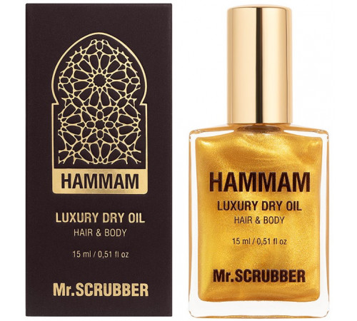 Суха олія для волосся та тіла Mr. Scrubber Hammam 15 мл Суха олія для волосся та тіла Mr. Scrubber Hammam 15 мл