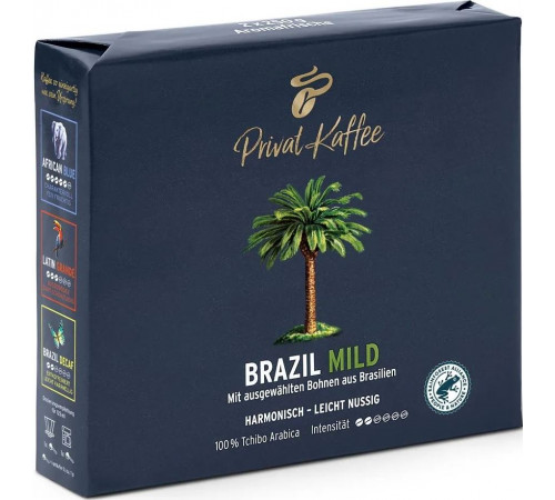 Кофе молотый Tchibo Privat Kaffee Brazil Mild 250 г (цена за 1 пачку)