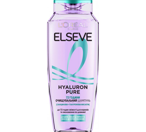 Шампунь для волосся Elseve очищувальний Hyaluron Pure 400 мл