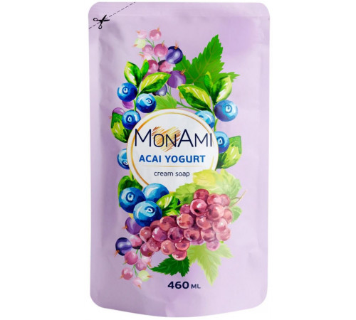 Рідке мило Mon Ami Acai Yogurt дой-пак 460 мл