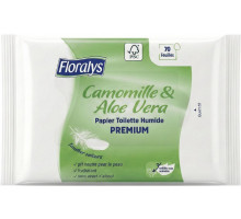 Вологий туалетний папір Floralys Camomille & Aloe Vera 70 шт