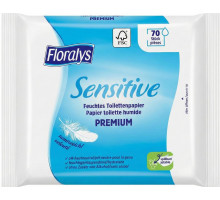 Вологий туалетний папір Floralys Premium Sensitive 70 шт