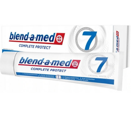 Зубная паста Blend-a-med Complete 7 Crystal White 75 мл