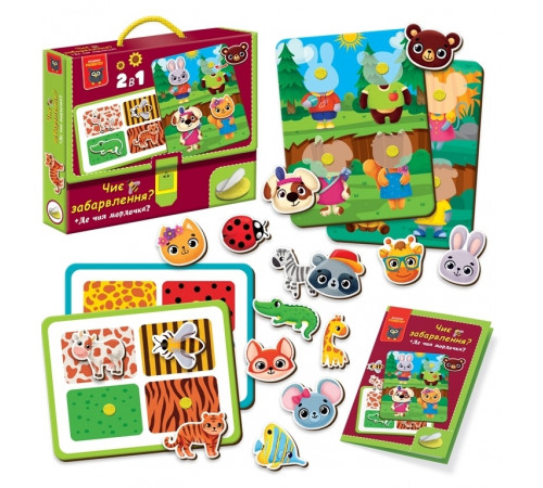 Настольная игра Vladi Toys VT1310-06 Чья окраска? Где чья мордашка?
