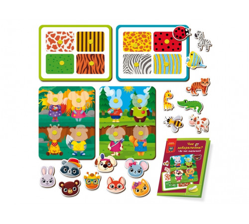 Настольная игра Vladi Toys VT1310-06 Чья окраска? Где чья мордашка?