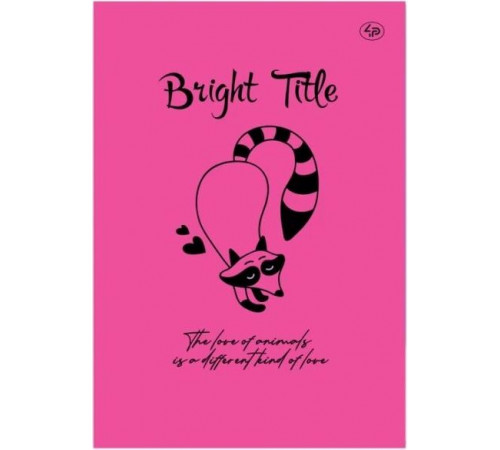 Блокнот 4Profi B6 Bright Title цветные однотонные листы 40 листов