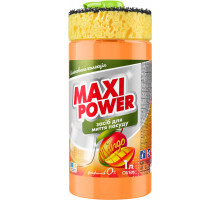 Засіб для миття посуду з губкою Maxi Power Mango 1000 мл