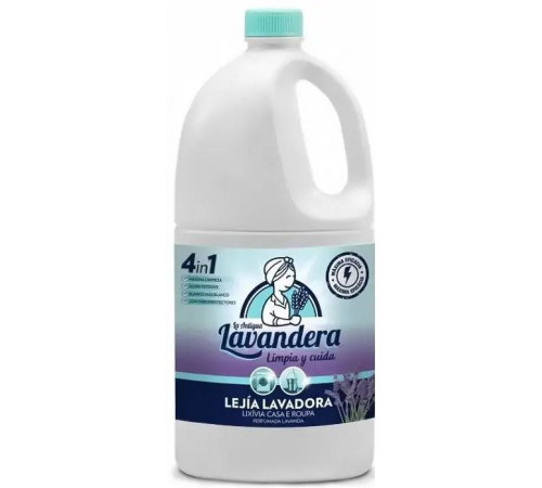 Гель-отбеливатель La Antigua Lavandera Лаванда 4в1 для одежды и поверхностей 2 л