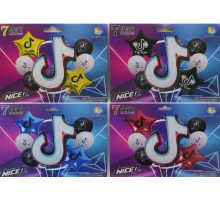 Набор фольгированных воздушных шаров 1065 Tik tok 7 шт