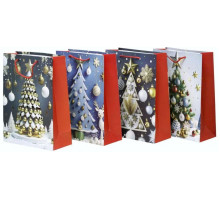 Пакет подарунковий Y2113L Новорічний 30х42.5х12 см