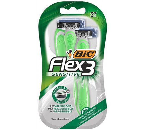 Станки бритвенные BIC Flex 3 Sensitive 3 шт