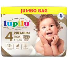 Підгузники Lupilu Рremium Jumbo Bag 4 (8-16 кг) 92 шт