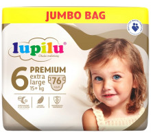 Подгузники Lupilu Premium Jumbo Bag 6 (15+ кг) 76 шт
