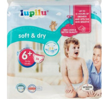 Подгузники Lupilu Soft&Dry 6+ (16+кг) 26 шт