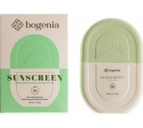Крем сонцезахисний для обличчя Bogenia Sunscreen Face Cream SPF50+ 50 мл Крем сонцезахисний для обличчя Bogenia Sunscreen Face Cream SPF50+ 50 мл