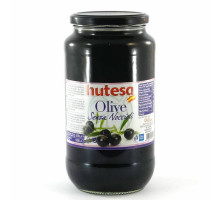Оливки чорні без кісточок Hutesa 900 г скло