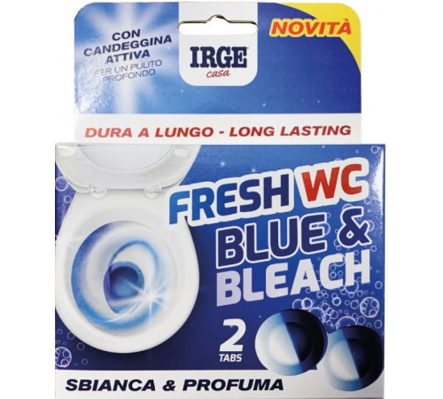 Таблетки в бачок Irge Blue & Bleach з відбілювачем 2 шт х 50 г