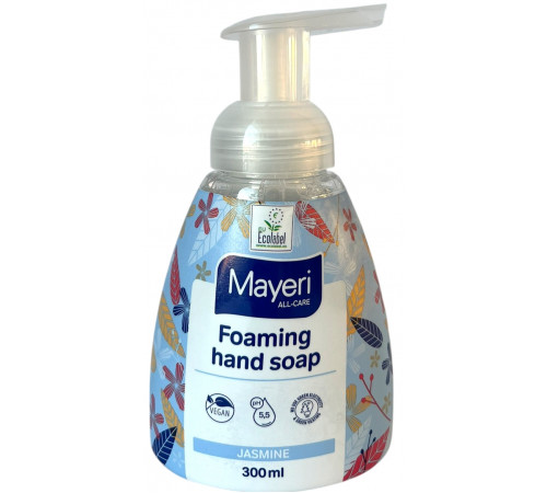 Жидкое мыло-пенка Mayeri Jasmine с дозатором 300 мл