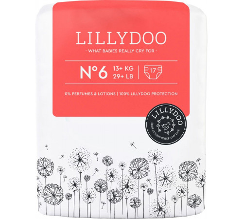 Подгузники Lillydoo 6 (13+ кг) 17 шт Подгузники Lillydoo 6 (13+ кг) 17 шт