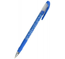 Ручка кулькова Axent АВ1049-36-А Blue Floral синя 0.5 мм