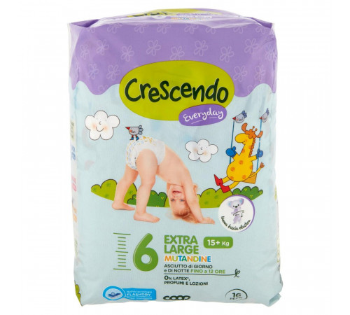 Підгузки-трусики Crescendo 6 (15+кг) 16 шт