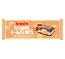 Шоколад Terravita Caramel & Hazelnuts 265 г