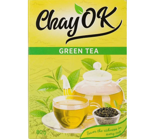 Чай зелений Chayok Green tea розсипний 80 г Чай зелений Chayok Green tea розсипний 80 г