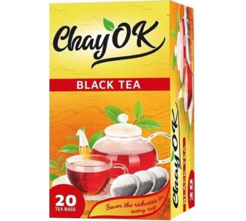 Чай чорний Chayok Black tea 20 пакетиків Чай чорний Chayok Black tea 20 пакетиків