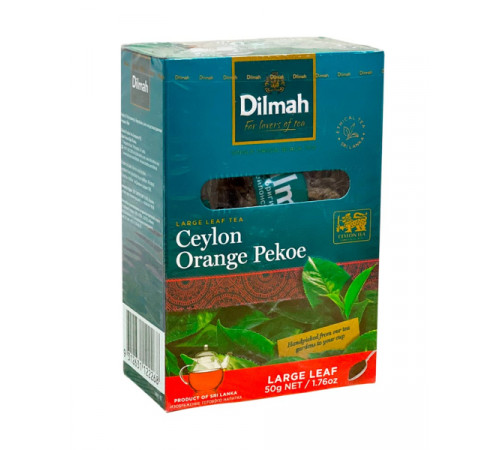 Чай чорний крупнолистовий Dilmah Ceylon Orange Pekoe 50 г Чай чорний крупнолистовий Dilmah Ceylon Orange Pekoe 50 г