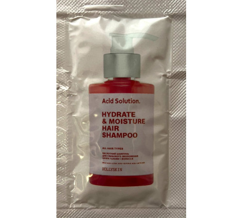 Кислотний шампунь Hollyskin Acid Solution для глибокого зволоження 6 мл Кислотний шампунь Hollyskin Acid Solution для глибокого зволоження 6 мл