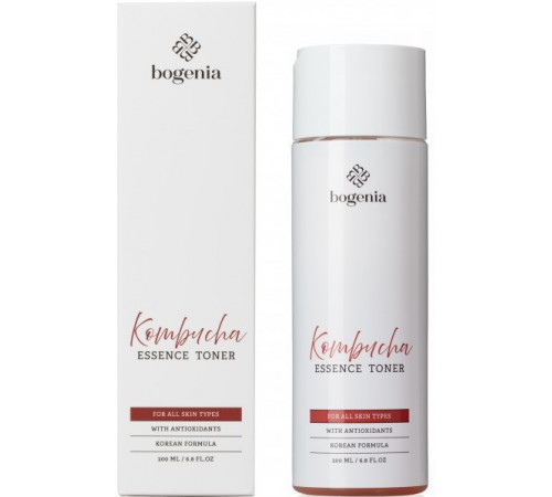 Двофазний тонік-есенція для обличчя з комбучею Bogenia Kombucha Essence Toner 200 мл